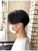 メンズ縮毛矯正×センターパート