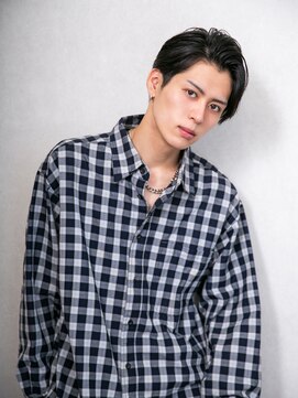 ララルーモ(LaＬaｒＯomo) モテる黒髪男前ナチュラルセンターパート