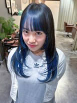 アンス 大阪梅田(ANs.)&nbsp;インナーカラー　レイヤーカット　うる艶ヘア