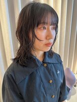 パーマミディアムパーマ黒髪パーマウルフパーマレイヤーパーマ