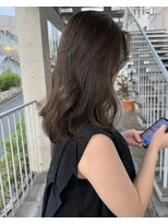 ローウェ 表参道(Louwe)&nbsp;ブリーチなしオリーブグレージュカラー