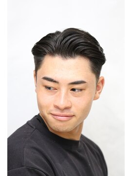 カーウォッシュバーバー(CARWASH BARBER) メンズビジカジサイドパート