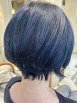 ヘアサロン ビビット 久宝寺店(VIVIT) 白髪ぼかしブリーチ　ブルーブラック