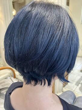 ヘアサロン ビビット 久宝寺店(VIVIT) 白髪ぼかしブリーチ ブルーブラック