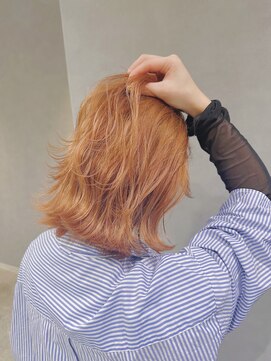 フルールバイアヴァンスクロス(Flulu by avance. cross) ボブカット/オレンジカラー/東梅田/美容室