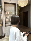 ボブ/アッシュカラー/暗髪カラー