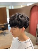 緩めのマッシュパーマスタイル♪