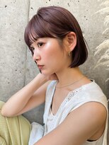 ガーデン 渋谷(GARDEN)&nbsp;ブラウンカラー　ブリーチなしカラー　大人ボブ