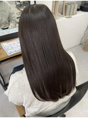 透明感カラー　ブラウンアッシュ