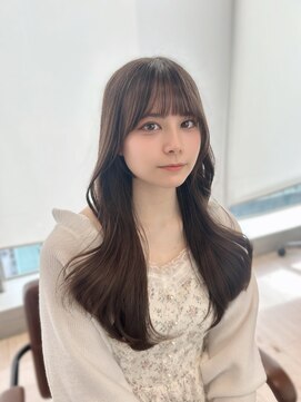 アフロート ギンザ(AFLOAT GINZA) 顔周りカット×レイヤーロング×透明感カラー×顔まわり