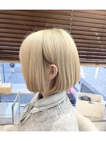 オーセンヘア(AUTHEN.HAIR)&nbsp;ハイトーンカラー×ショートボブ