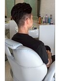 20代30代40代ナチュラル束感ショート ツーブロックアップバング
