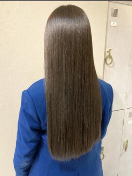 エイクス ヘア デザイン×美髪クリニック 千葉(AQs hair design) くびれヘア/アプリコットオレンジ/夏/髪質改善[千葉駅]