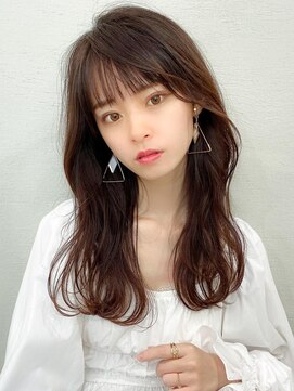 ラルユー 金山(LallYou) 暗髪でも出せるこなれ感フェイスレイヤー×ナチュラルセミロング