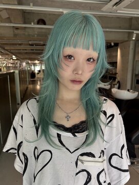 ロジ(loji) ミントグリーン×ハイレイヤースタイル
