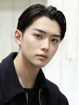 アース 天満橋店(HAIR & MAKE EARTH) 秋◎メンズ2ブロック×七三オールバック大人