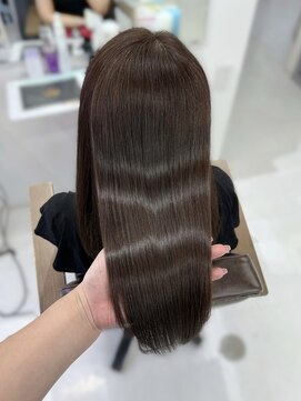 ハピネス 梅田茶屋町店(HAPPINESS) 韓国風/レイヤーカット/顔周り/顔まわり/髪質改善/ベージュ