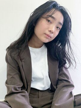 アルバム 渋谷パルコ(ALBUM) 暗めカラーロング韓国ヘアグレージュ_F70025