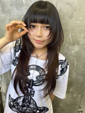 キング 心斎橋店(K!ng) ハイライトカラーミルクティーベージュレイヤーカット