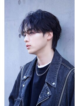 ルーシー 川越(LUCEY) センターパートフェザーパーマシャドウパーマメンズパーマ