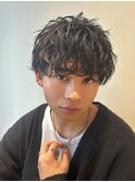 シャドウパーマ×マッシュ