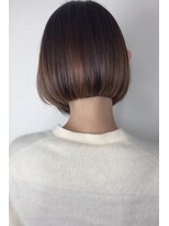 バームヘア(balm hair)&nbsp;丸みショートボブ◎小顔×前下がりレイヤー大人可愛い