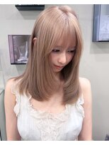 ベレーザ 渋谷(BELEZA)&nbsp;20108_ミルクティーベージュハイトーン韓国風レイヤーカット