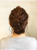 ＃結婚式ヘア＃編み込みアレンジ