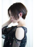 後頭部が綺麗に見えるひし形ショート