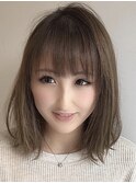 ☆切りっぱなし外ハネスタイル☆