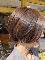 オハーラ(Ojala´)&nbsp;小顔丸みショート3Dグレージュカラー