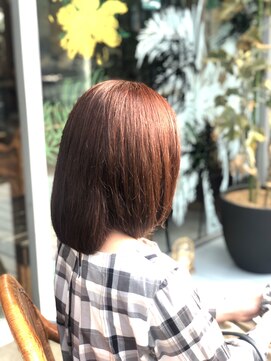 ベル(BELL) アヴェダカラーでオレンジブラウン☆