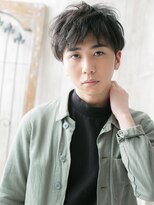 ダンディ館アダム 戸頭店&nbsp;ラフな質感で遊ぶ！グレイアッシュ無造作くせ毛風ヘムライトC