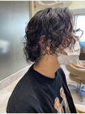 色気のあるメンズ スパイラルパーマ