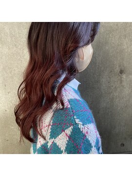 松本平太郎美容室 大宮店 韓国顔まわりカット×カシスカラー