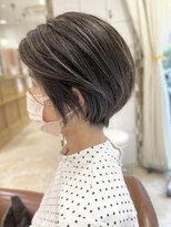 ネオリーブソラ 相模大野店(Neolive sola)&nbsp;白髪ぼかしハイライト×ショートレイヤーボブ[sola:neolive]