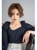 【天王寺/あべの】ショートボブ×マロンベージュ