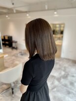 フォワヘアー(foi hair) シルキーベージュ髪質改善ミディアムヘア　3