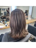 透明感ベージュラベンダーブラウンオリーブグレージュ
