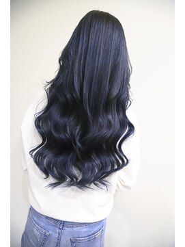 ドロシー 郡山桑野店(Dorothy) 《オズ》ブルーブラックブリーチダブルカラー#髪質改善