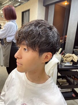 フラッグ ヘアー 天神西通り店(Flag HAIR) 波巻きニュアンス束感モテる黒髪