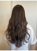 ハイライト×グレージュカラー