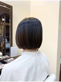 切りっぱなしボブ