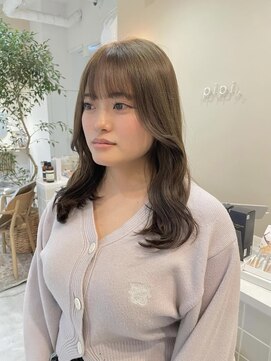 ピピバイヨーク(pipi, by yoke.) 透明感/アッシュベージュ/韓国顔まわり/レイヤーカット