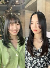 misakiの韓国風レイヤーカット☆