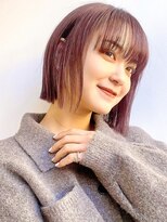 セイドット リー(Say. Ree)&nbsp;say.ボブミニボブ外ハネボブハイトーンカラー韓国縮毛矯正