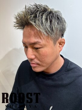 ルースト 渋谷店(ROOST) アップバンク×金メッシュ
