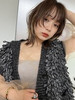 サイン 表参道(SIGN)&nbsp;韓国ヘアグレージュカラーブリーチ無し髪質改善イヤリングカラー