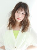 【Sourire江坂】ニュアンスカラーウェーブセミディ