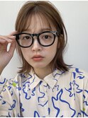 レイヤーボブレイヤーカットミディアムレイヤー薄め前髪銀座